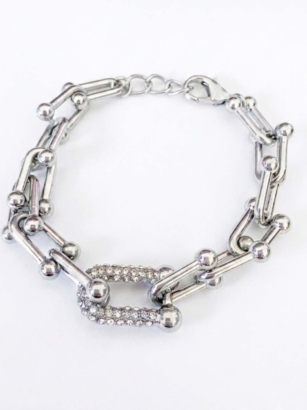 Silver Chain Link Bracelet